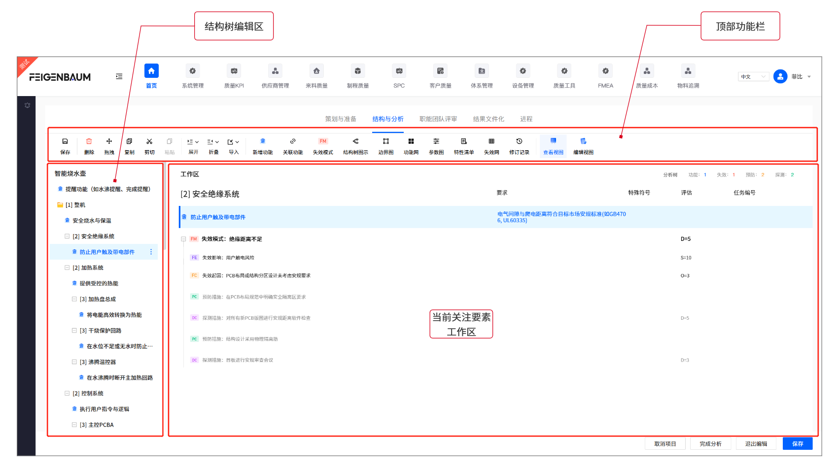 顶部功能按钮区